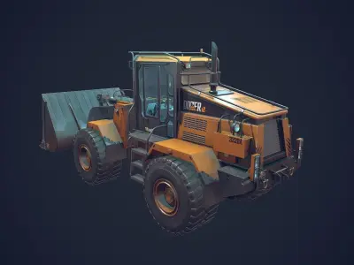 Handler Low-poly 3D model