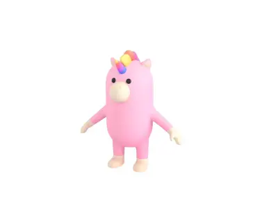 Unicorn Character 3D model