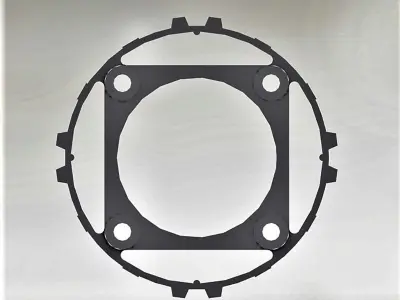 Plastic part for vacuum rate  3D model