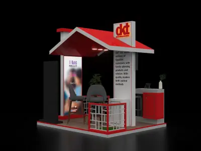 DKT Booth 3D model