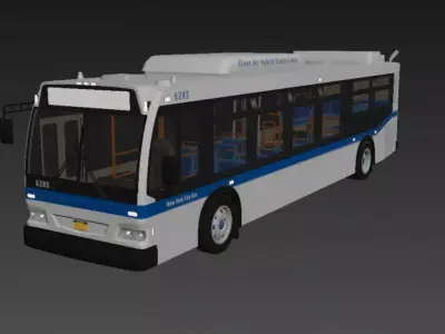 Bus Coach  Vehicle City Bus 3D model