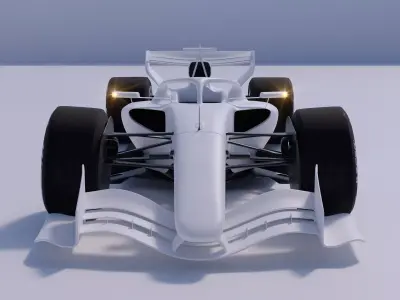 2026 F1 Regulations Base Car 3D model