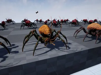 Bug 02 Low-poly 3D model