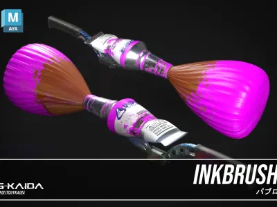 Prop - Weapon - Inkbrush 3D model