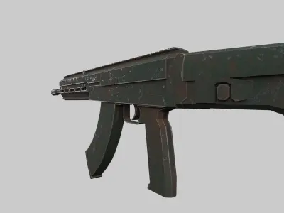 Assault rifle 3D model 3