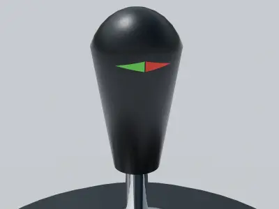 Power switch on-off Low-poly 3D model