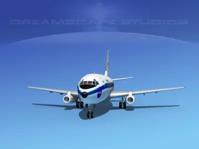 Boeing 737-100 NASA 3D model