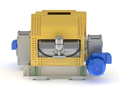 Metso HRC 8 High Pressure Grinding Roll 3D model