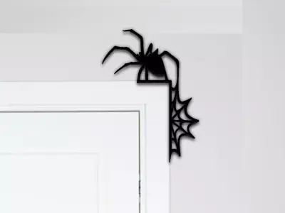 Spider Door Corner Decor 3D print model