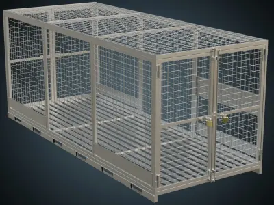 Cage 3 Basic Low-poly 3D model