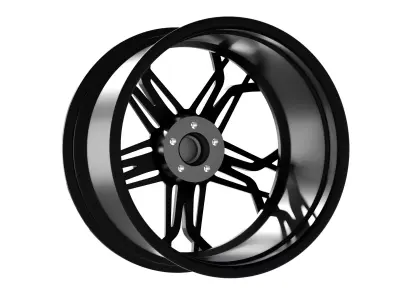 Xiaomi SU7 Two-Piece Forged Flower Pattern Wheels 3D model