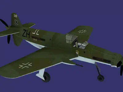 Dornier Do 335 Pfeil  Low-poly 3D model