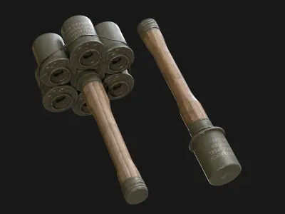 M24 Grenade Bundle Low-poly 3D model