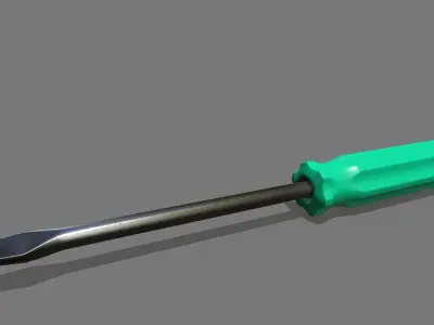 screwdriver Low-poly 3D model 14