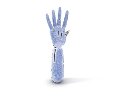 Futuristic Robotic Arm Model Pack Low-poly 3D model get