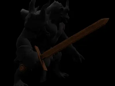  Low Poly Fantasy Sword Set Low-poly 3D model