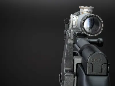 PBR PU Scope Game-ready 3D model Low-poly 3D model