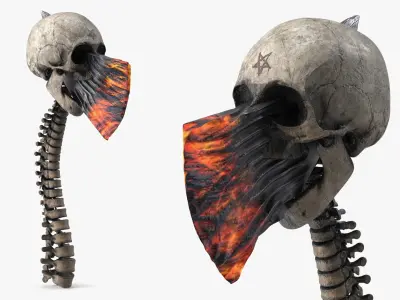 Demonic Axe 3D model
