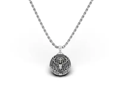 St Hubertus Signet Pendant 3D print model