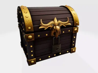 The Low-Poly Treasure Chest Asset Low-poly 3D model