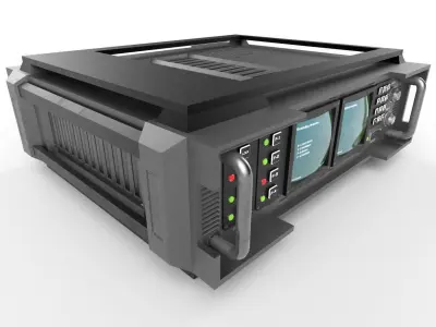 Military Radio Model 01 Low-poly 3D model