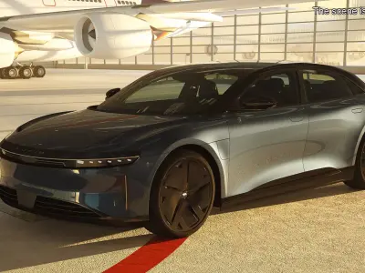 Lucid Air Electric Luxury Sedan Sapphire 3D model