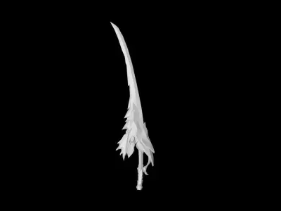 Glorious Long Sword Low-poly 3D model
