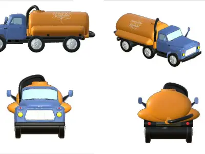 001313 winter syle gaz car 3D print model purchase