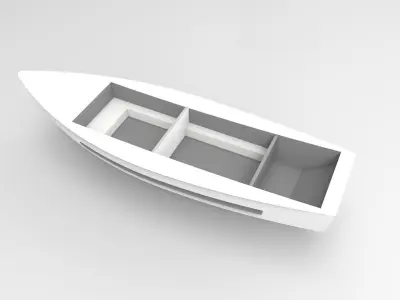 Monohull boat 3D print model