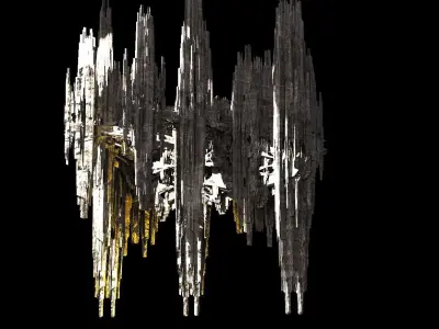 Asteroid rock City Blocks 1 3D model