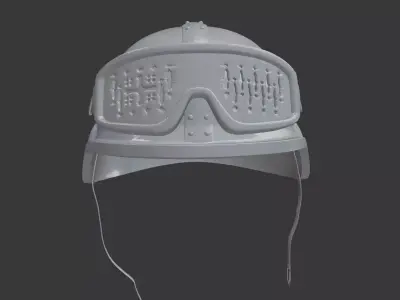 Tactical Military Style Helmet 3D Printable 3D print model