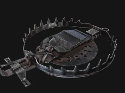 Animal Trap  Low-poly 3D model