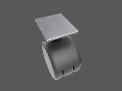 Plastic Caster Wheel  Low-poly 3D model