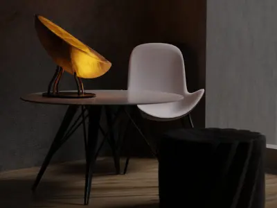AUROS Modern Furniture Set 3D model