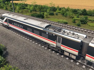 British Rail Class 800 - Fictional Swallow Livery Low-poly 3D model