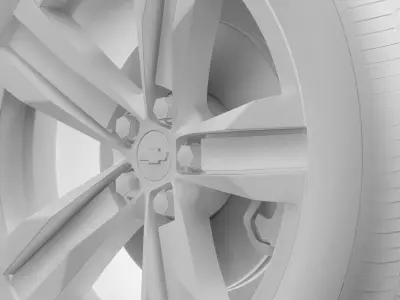 Chevrolet Camaro ZL1 2012 wheel 3D model