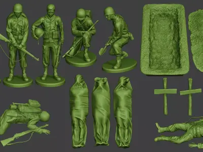 American soldiers ww2 A11 Pack 1