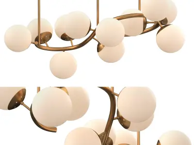 KEEFE CURVE CHANDELIER 3D model