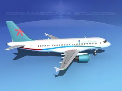 Airbus A319 First Choice Airways 3D model