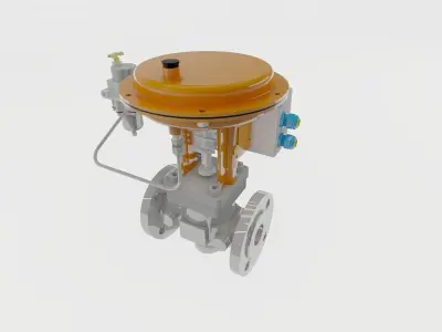 Siemens Solenoid Valve High Quality 3D Model free download 3D model