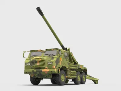 Chinese PCL-181 155mm Self-propelled Howitzer 3D model