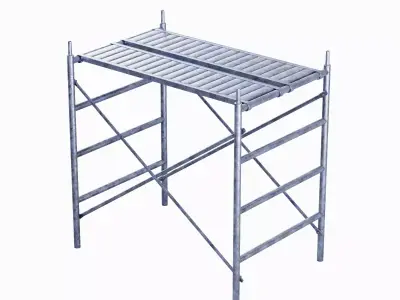 Metal Scaffolding Construction 02 Low-poly 3D model