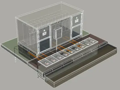 Electrical distribution station 2 Free 3D model