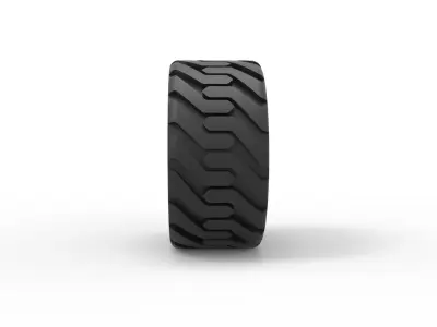 Twheel version 2 from Front loader 3D print model