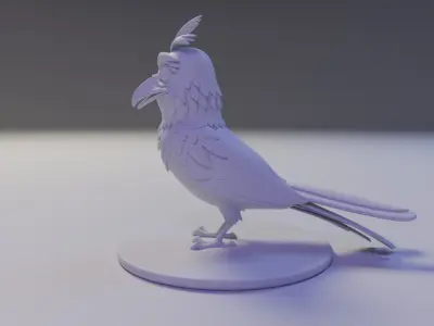 the crow 3D print model
