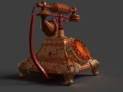 Chinese antique  Low-poly 3D model