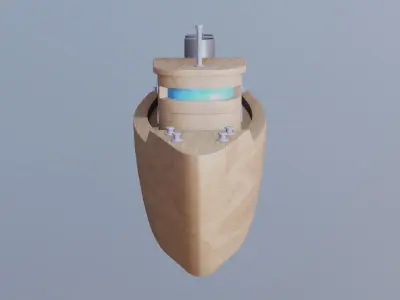 WOODEN TOY SHIP  - RogueFilmProductions Low-poly 3D model