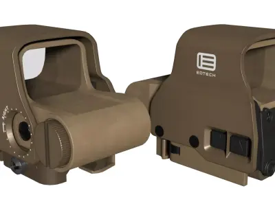 EOTech EXPS-2 Holographic Sight Low-poly 3D model