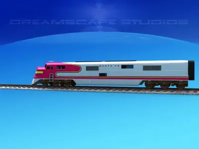 SuperChief Locomotive 3D model purchase