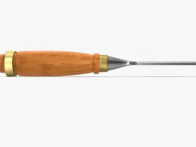 Straight chisel 24 mm 3D model